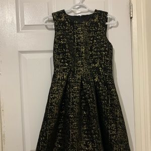 Gold and Black Dress